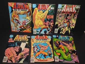 Lot Of Vintage Arak Son Of Thunder Comic Books