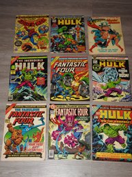 Large Lot Of Vintage Comics Hulk Spiderman & More