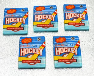 5 Sealed Packs Of 1991 O-pee-chee Hockey Cards