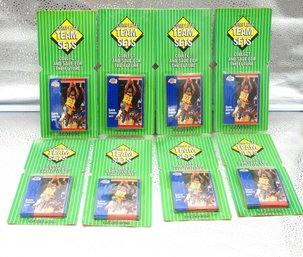 8 Sealed Packs Of 1991 Fleer LA Lakers Basketball Cards