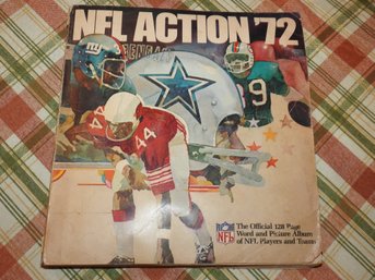 Completed 1972 NFL Action Collectible Stamp Album