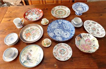 A Mixed Lot Of Japanese, Chinese & Asian Themed Porcelains & China