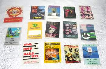 Awesome Lot Of Vintage Back Stage Concert Passes Gun N Roses Nirvana & More