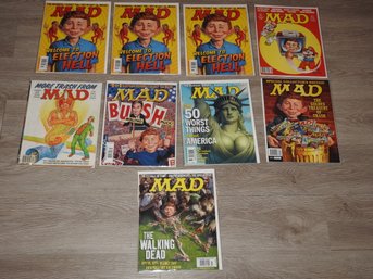 Large Lot Of Modern Era MAD Magazines Bagged & Boarded    TT