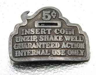 Limited Edition 1976 Adult Themed Metal Belt Buckle Numbered