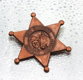 Vintage Roy Roger Metal Sheriff Badge