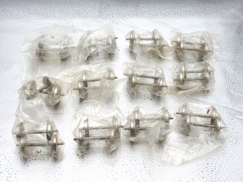 Lot Of 12 Steel O Gauge Wheel Trucks For Trains