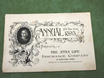 1893 Aetna Life  Insurance  Annual Hartford Ct