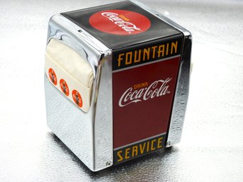 Metal Coca Cola Napkin Holder