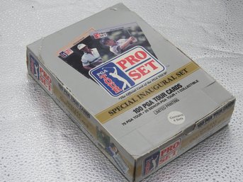 1990 Box Of Pro Set Golf Cards