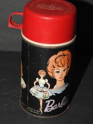 1965 Mattel Barbie Metal Lunchbox Thermos