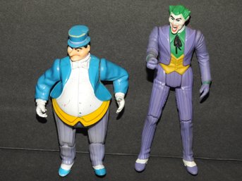 Old Vintage Batmans Joker & Penguin Action Figures