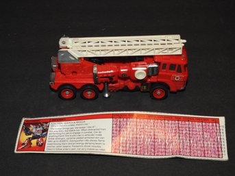 1980s Gen 1 Inferno Autobot Transformers Action Figure Toy