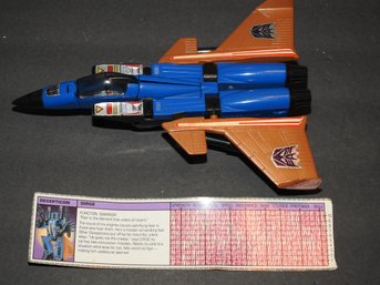 1980s Gen 1 Dirge Decepticon Transformers Action Figure Toys