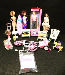 Barbies- Atlanta Olympic, Two NOS Mc D's Happy Meal And Others- Fashion Jeans Ken In Box And Accessories