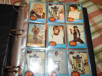 Binder Of Vintage Star Wars Trading Cards 1977 To 1983