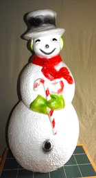 Vintage Christmas Snowman Blow Mold #1  38 Inches  NO SHIPPING