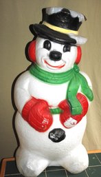 Vintage Christmas Snowman Blow Mold #2  29 Inches  NO SHIPPING