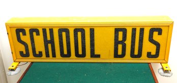 39 Inch Double Sided Metal Roof Top School Wired Bus Sign