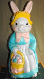 Vintage Mamma Easter Bunny Blow Mold 32 Inches NO SHIPPING