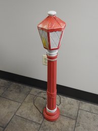1968 Christmas Pole Light Blow Mold 39 Inch Working NO SHIPPING