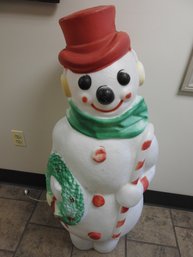 Vintage Christmas Snowman Blow Mold #4  45 Inches  NO SHIPPING