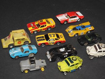 Huge Lot Of Vintage Slot Cars