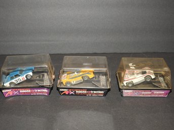 Lot Of 3 In Case AFX Slot Cars