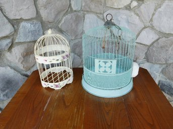 A Pair Of Decorative Bird Cages