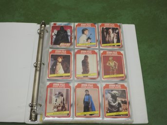 Binder Of Vintage Star Wars Trading Cards Including Stickers