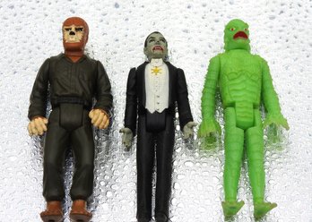 Vintage Universal Monsters Dracula Wolfman The Creature Action Figures