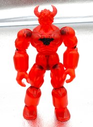 Rare 10 Inch Kinnikuman Buffalo Man Clear Red Action Figure Toy