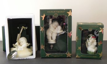 Three NOS Snowbabies- 2002 Three Shining Stars, 2004 Heavens Little Angel & 2004/2005 From God