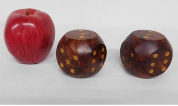Will You Roll The Dice With This Pair Of Wooden Dice?