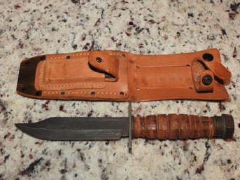 WW2 10 Inch Fighting Knife With Sheath -  NO SHIPPING