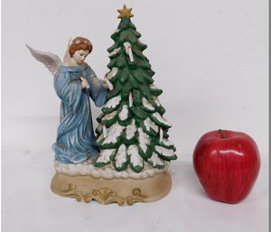 A Working Schmid Christmas Tree Angel Music Box