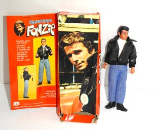 1976 Mego Boxed Happy Days Fonzie Action Figure Doll
