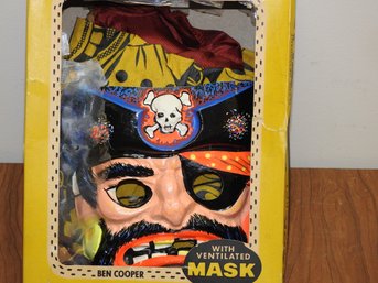 Vintage Spook Town Pirate Costume In Original Box