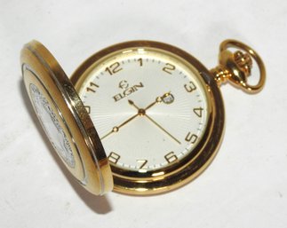 Vintage Gold Tone Elgin Pocket Watch