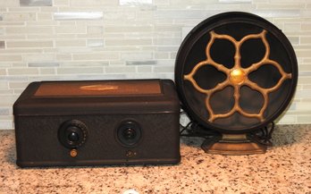 Antique Atwater Kent Model 40 Tube Radio And Speaker In Nice Shape For Age