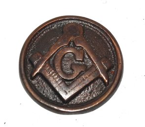 1850s Bronze Masonic Medallion