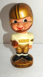 Vintage 1965 New Orleans Saints Gold Base Bobblehead Nodder