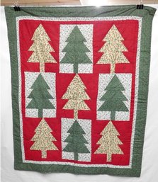 A Christmas Tree Quilt Or Throw - Number 2