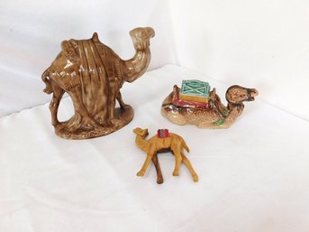 A Trio Of Collectible Camels
