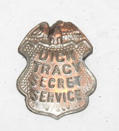 1960s Dick Tracy Secret Service Metal Badge