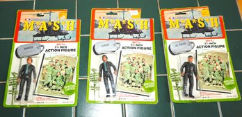 Lot Of 3 1982 MASH Action Figures In Orig Packaging