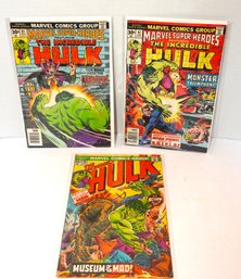Lot Of 3 Marvel The Incredible Hulk Comic Books Bagged & Boarded
