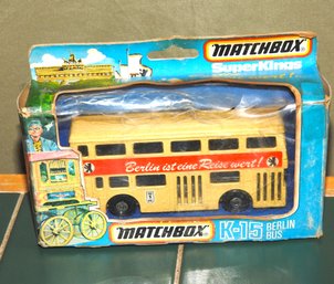 In Box Matchbox Lesney K-15 Berlin Diecast Bus 1/43
