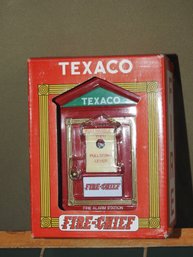 Vintage Texaco Fire Chief Fire Alarm Diecast Bank 6 Inches