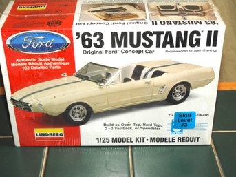 Sealed 1963 Ford Mustang Plastic Model Kit